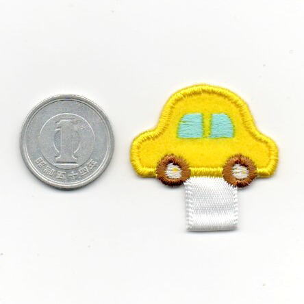【riekoo様　4点おまとめページ】くるまワッペン 車（くるま）のアイロンワッペン2枚セット【S】アップリケ