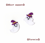 おばけのアイロンワッペン【S/M/L】ハロウィンゴースト☆