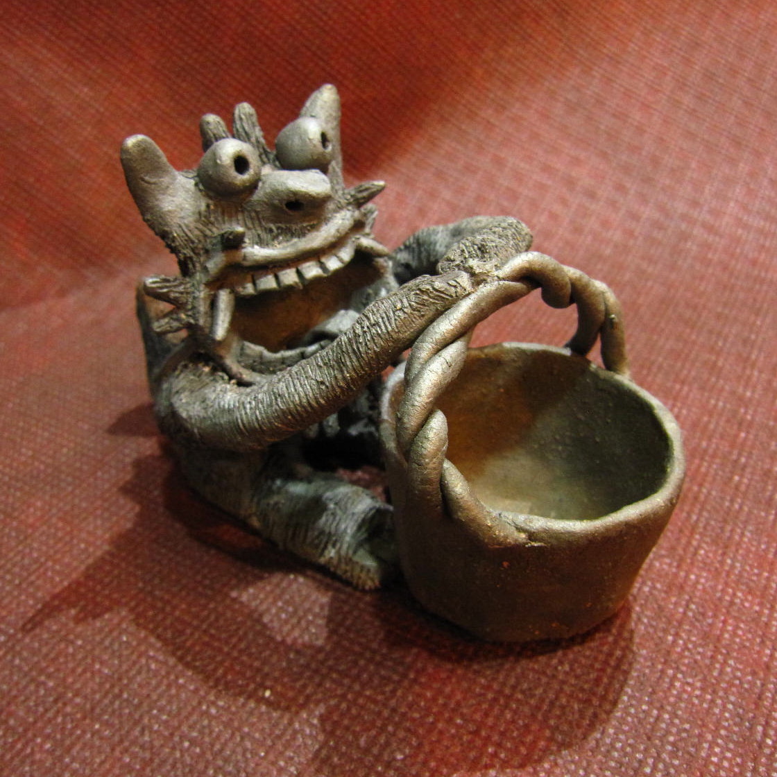 シーサー1輪挿あみあみメイン