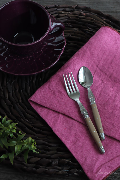 Jean Dubost(ジャン・デュボ)｜ライヨール カトラリー  カフェオレ(デザートフォーク/ティースプーン)