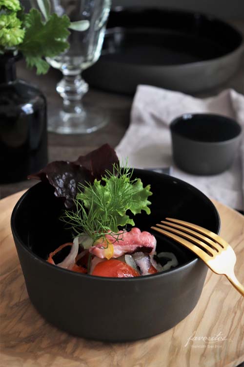 COSTA NOVA（コスタノバ） ｜ LAGOA ECO GRES（ラゴア エコ　グレース）　ボウル14cm ブラック