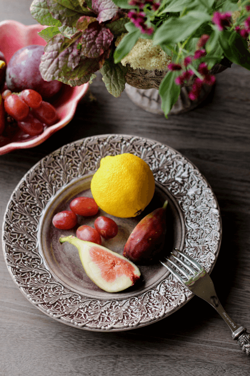 MATEUS(マテュース) ｜レースプレート 21cm プラム