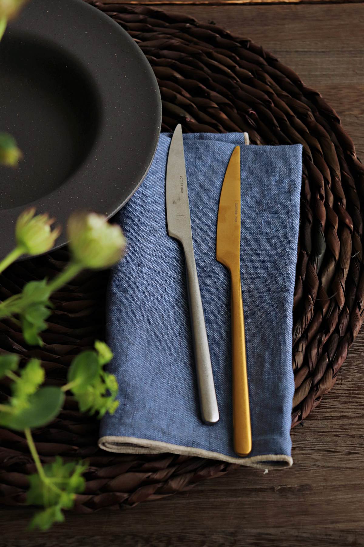 COMAS（コマス）｜Bilbao（ビルバオ） デザートナイフ（シルバー/ゴールド）