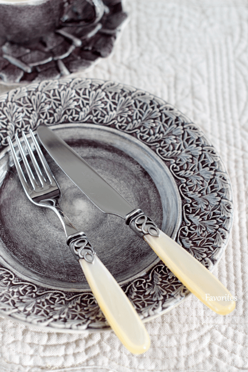 D&D｜ カトラリー パールアイボリ―　(デザートナイフ / デザートフォーク)