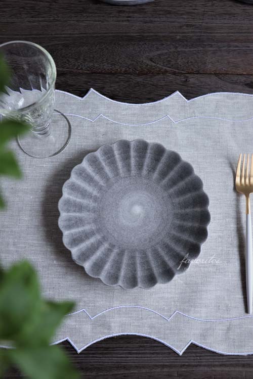 MATEUS(マテュース) ｜オイスターラウンドプレート　(グレー/シナモン/サンド) (20cm/28cm)　