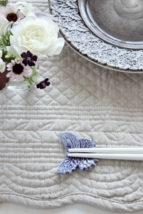 MATEUS(マテュース) ｜箸置き バタフライ S パープル