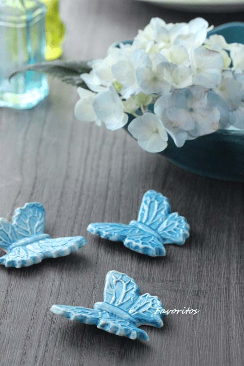 MATEUS(マテュース) ｜箸置き バタフライ S ターコイズ