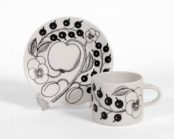 ARABIA（アラビア）｜ パラティッシ コーヒーカップ&ソーサー ブラック