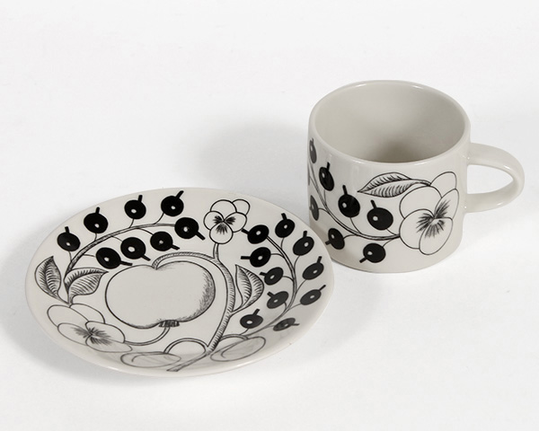 ARABIA（アラビア）｜ パラティッシ コーヒーカップ&ソーサー ブラック