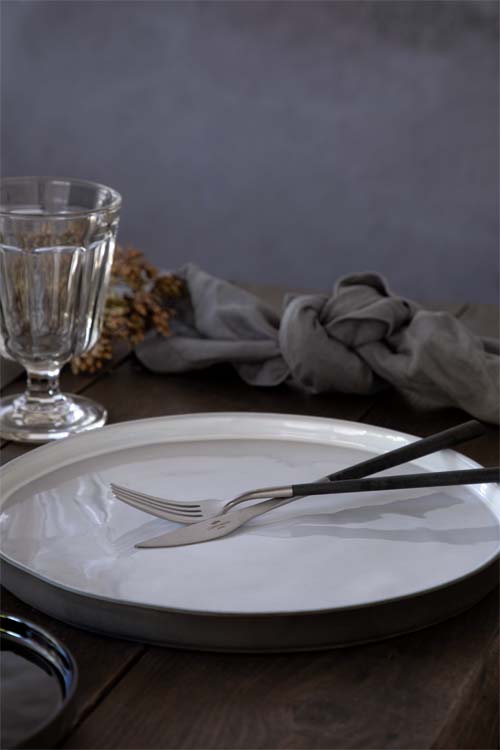 COSTA  NOVA（コスタノバ） ｜ LAGOA ECO GRES（ラゴア エコ　グレース）　ディナープレート ホワイト　