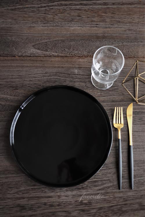 COSTA  NOVA（コスタノバ） ｜ LAGOA ECO GRES（ラゴア エコ　グレース）　ディナープレート ブラック