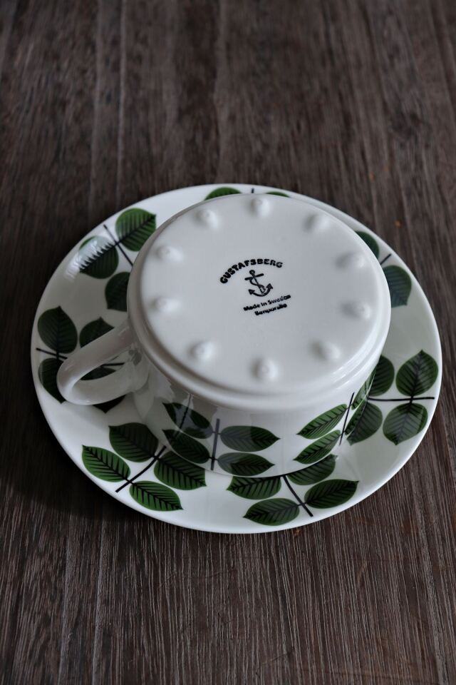 「復刻版」Gustafsberg(グスタフスベリ)｜Bersa(ベルサ)　コーヒーカップ＆ソーサー（正規品）