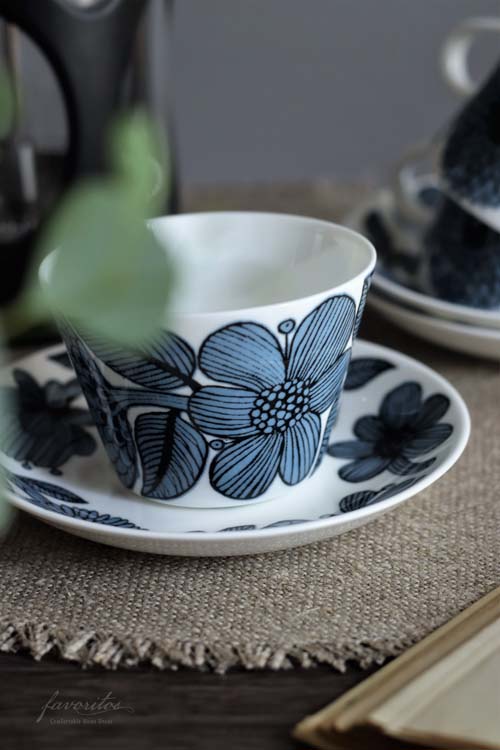 Gustavsberg(グスタフスベリ)｜Blue Aster(ブルーアスター) コーヒーカップ＆ソーサー