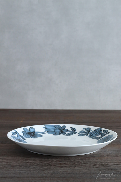 【復刻版】Gustavsberg(グスタフスベリ)｜Blue Aster(ブルーアスター) 　プレート22cm（正規品）