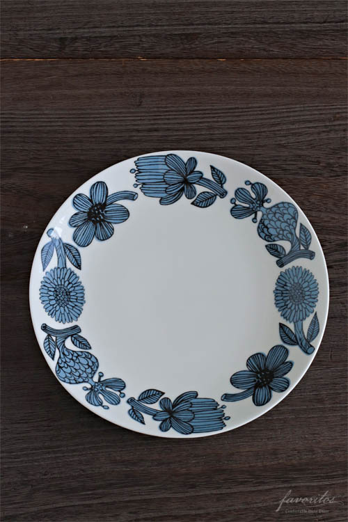 【復刻版】Gustavsberg(グスタフスベリ)｜Blue Aster(ブルーアスター) 　プレート22cm（正規品）