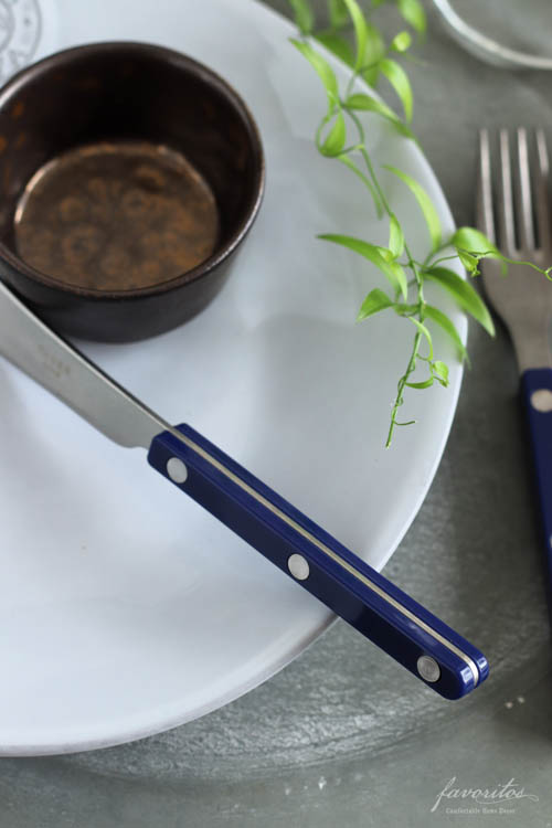 SABRE (サーブル)｜ビストロ ユニ ヴィンテージ バターナイフ（ブルー）