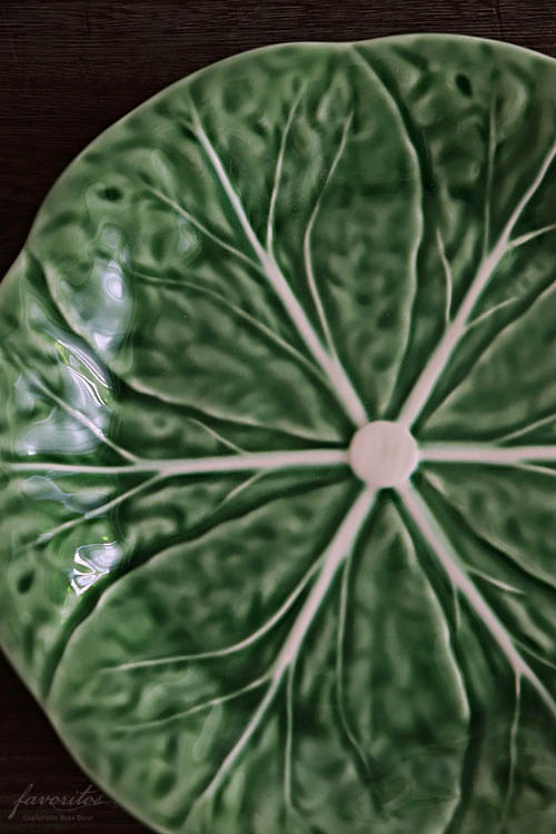 BORDALLO PINHEIRO (ボルダロ・ピニェイロ) ｜ キャベツ　デザートプレート　グリーン