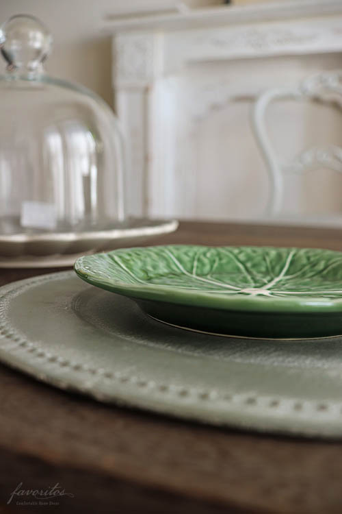 BORDALLO PINHEIRO (ボルダロ・ピニェイロ) ｜ キャベツ　デザートプレート　グリーン