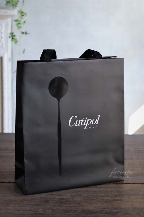 【ギフトセット】 Cutipol(クチポール) | GOA カトラリー ブラック×シルバー ディナー6本セット