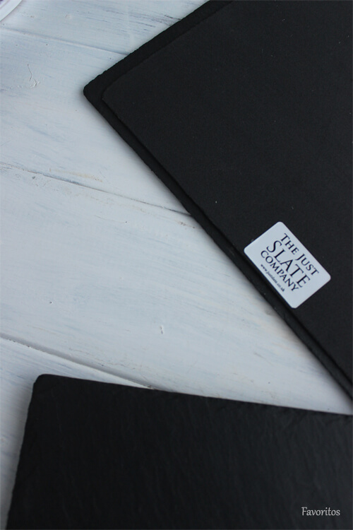 再入荷~ギフトにも人気!JUST SLATE(ジャスト・スレート)|レクタングルスレートボード(2枚セット)