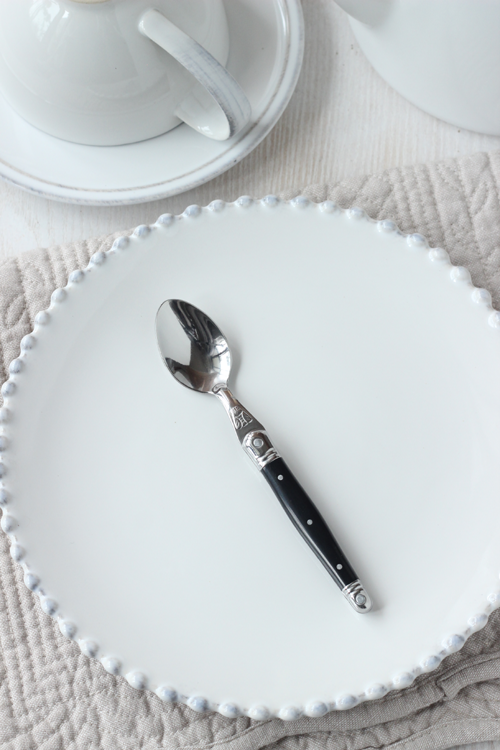 Jean Dubost(ジャン・デュボ)｜ライヨール カトラリー デザートスプーン(ブラック)