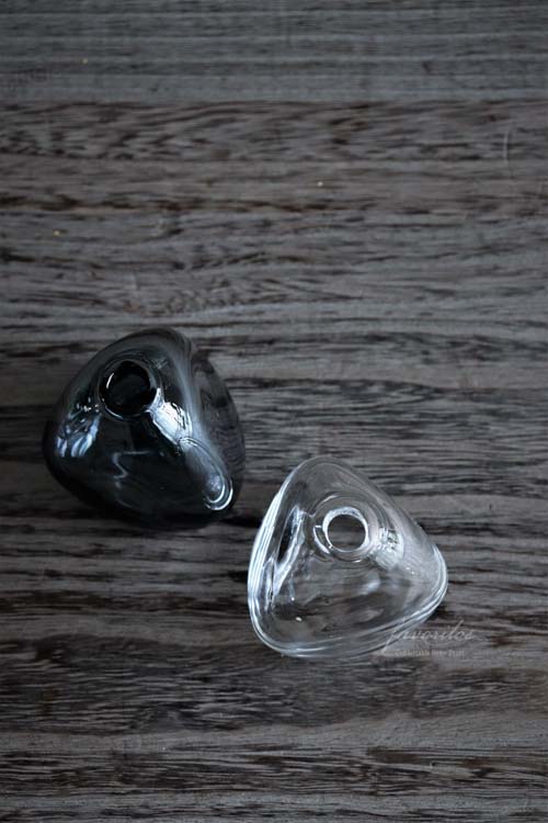 スガハラ｜ミニベース 三角錐（クリアー/インディゴブルー）