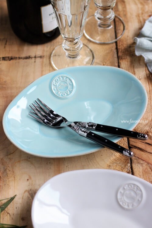 COSTA NOVA（コスタノバ） ｜NOVA（ノバ）　オーバルプラターS（ホワイト/ターコイズ）