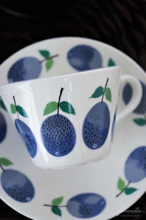 【復刻版】Gustavsberg(グスタフスベリ)｜Prunus(プルーヌス) コーヒーカップ＆ソーサー