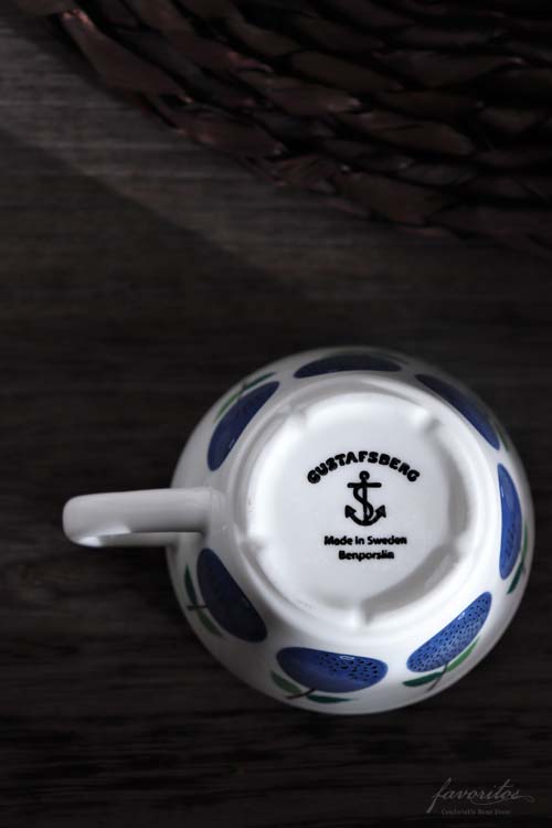 【復刻版】Gustavsberg(グスタフスベリ)｜Prunus(プルーヌス) コーヒーカップ＆ソーサー