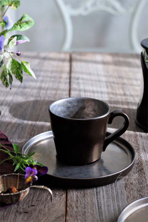 COSTA  NOVA（コスタノバ） ｜ LAGOA（ラゴア）ティーカップ＆ソーサー（メタル）