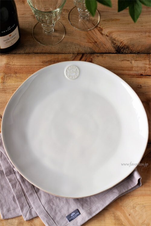 COSTA NOVA（コスタノバ） ｜NOVA（ノバ）　チャジャープレート33cm（ホワイト/ターコイズ/デニム）