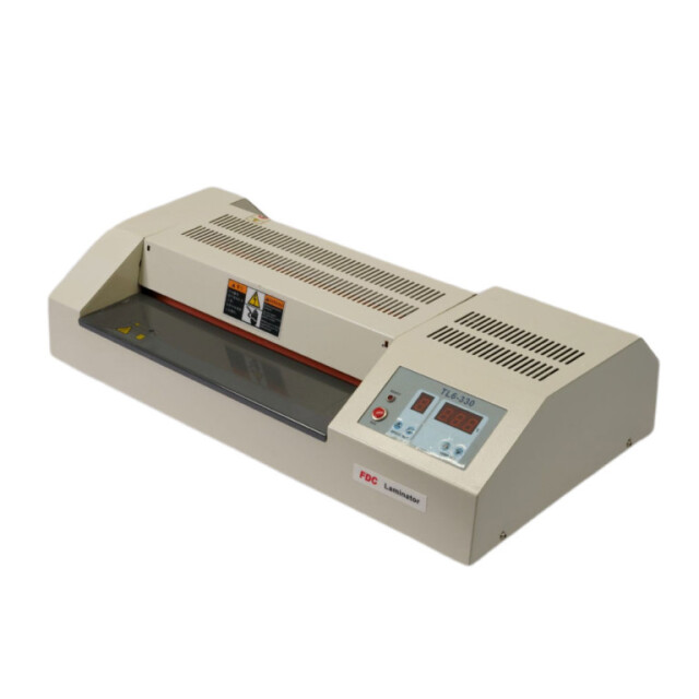 【FDC】プロ向けパウチラミネーター TL6-330 業務用 6本ローラー・ゴムローラー内蔵加熱方式 最大A3サイズ対応 最大対応フィルム厚250μ 予熱時間5分 最大スピード分速1.5メートルを実現！