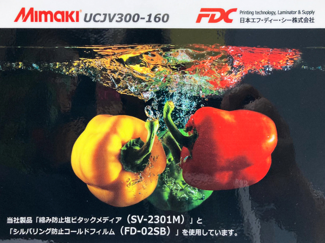 FD-02SBラミネート加工後の見え方