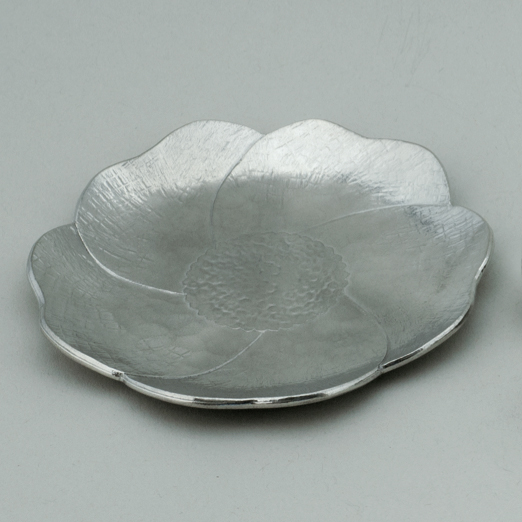 錫漆 フラワープレート