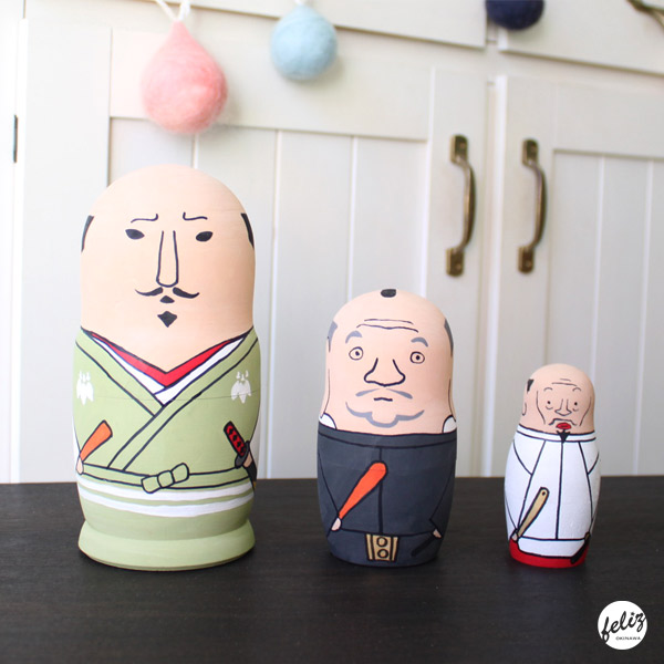 マトリョーシカが名古屋三英傑武士バージョン！【通販】 - feliz