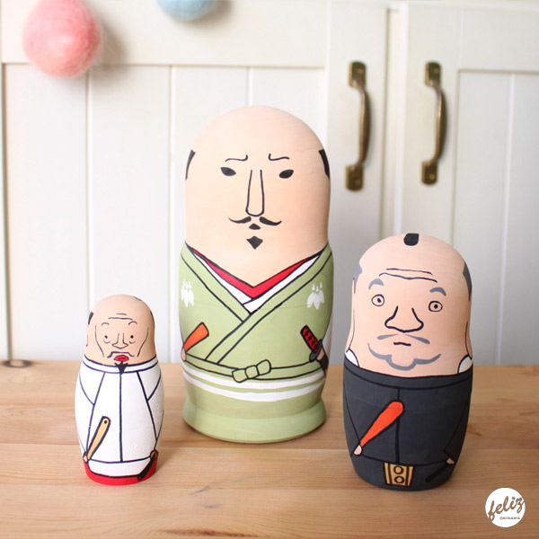 マトリョーシカが名古屋三英傑武士バージョン！【通販】 - feliz