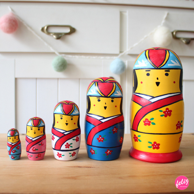 マトリョーシカ - 花笠マトリョーシカ