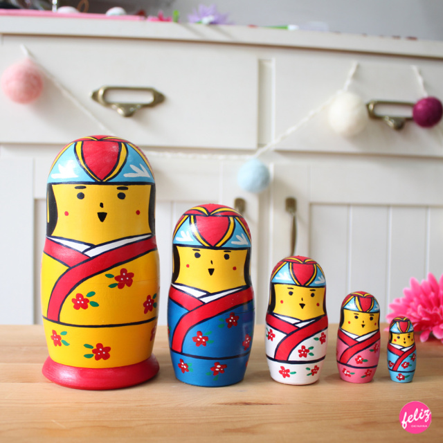 マトリョーシカ - 花笠マトリョーシカ