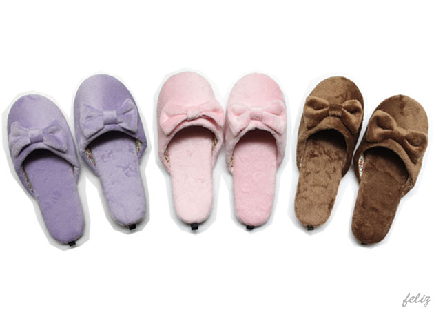 リボン スリッパ