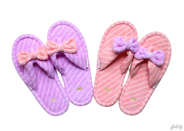 リボン スリッパ