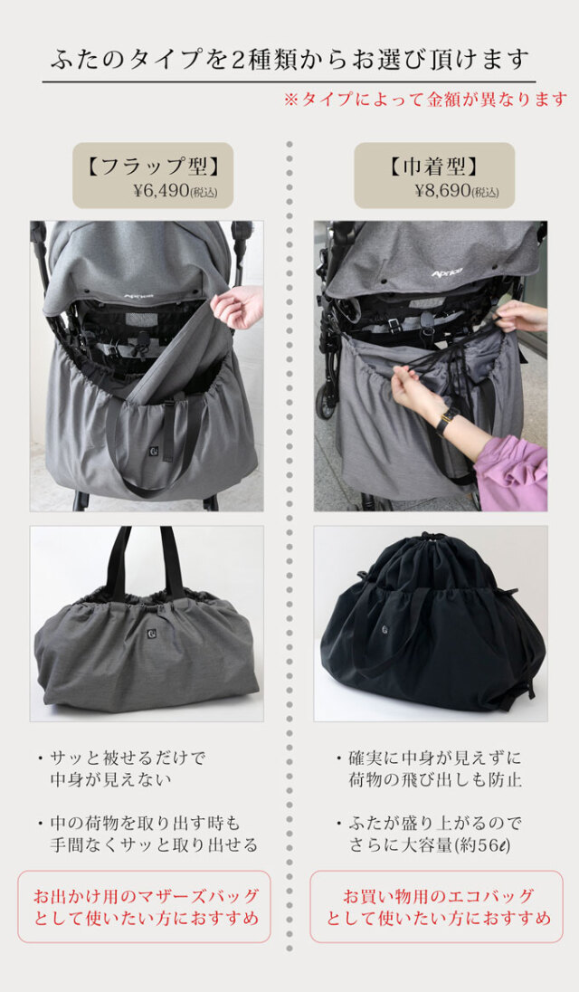 ベビーカー　レジカゴバッグ