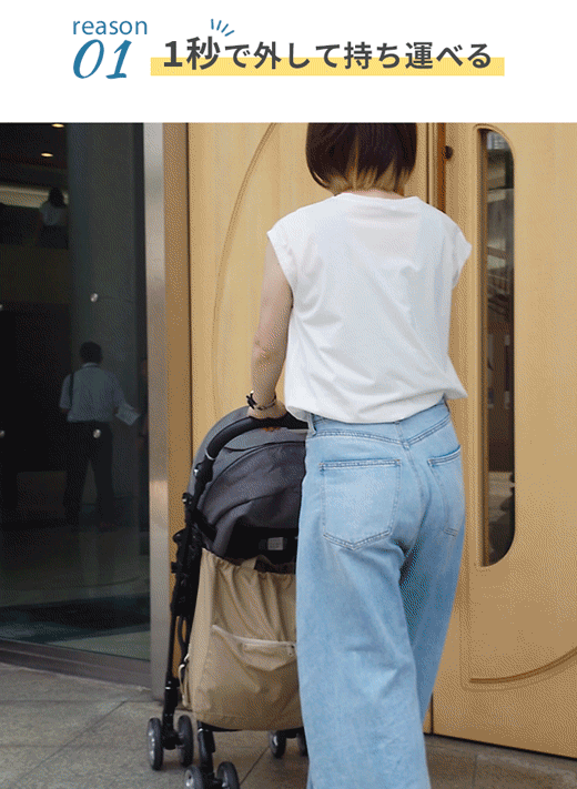 ベビーカーアンダーバッグ 3wayモデル ポケット付き