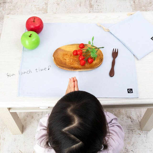 ノーアイロンOK シワになりにくい 給食ナフキン 給食マット 日本製