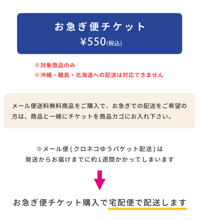 お急ぎ便チケット 【配送方法をお急ぎ便(宅配便)に変更する