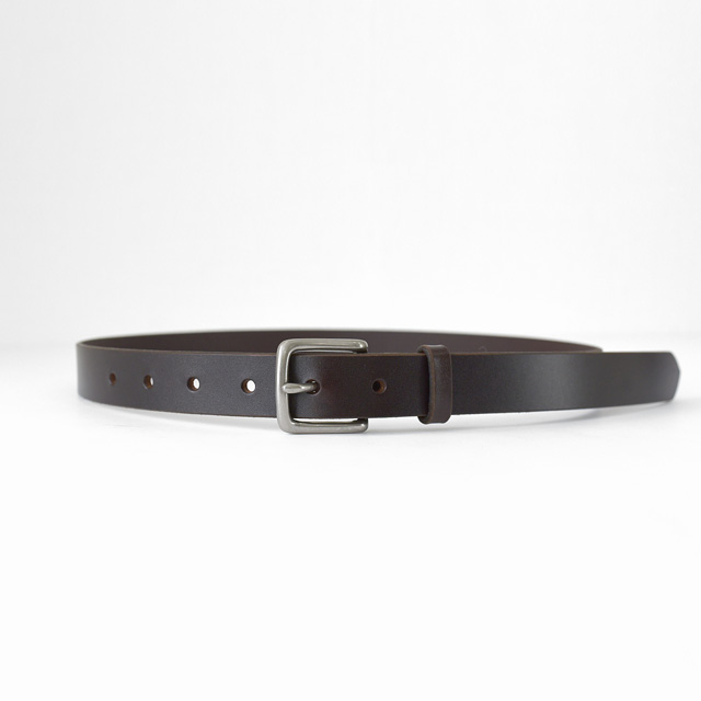 MASTER&Co. - Saddle Pull Up Leather Belt 25mm - Dk.Brown