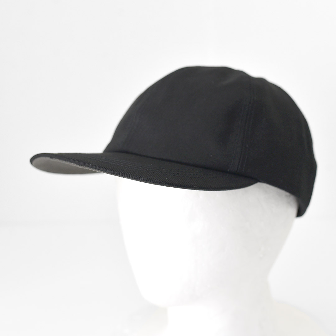 efni - Basic 6P Cap  / Cotton Twill - Black