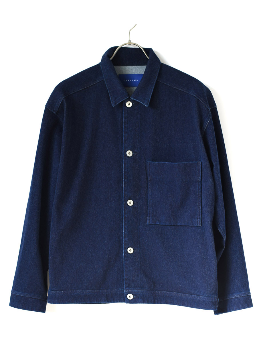 CURLY - DENIM TRUCKER JACKET - INDIGO
