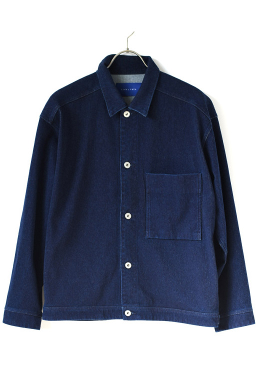 CURLY - DENIM TRUCKER JACKET - INDIGO