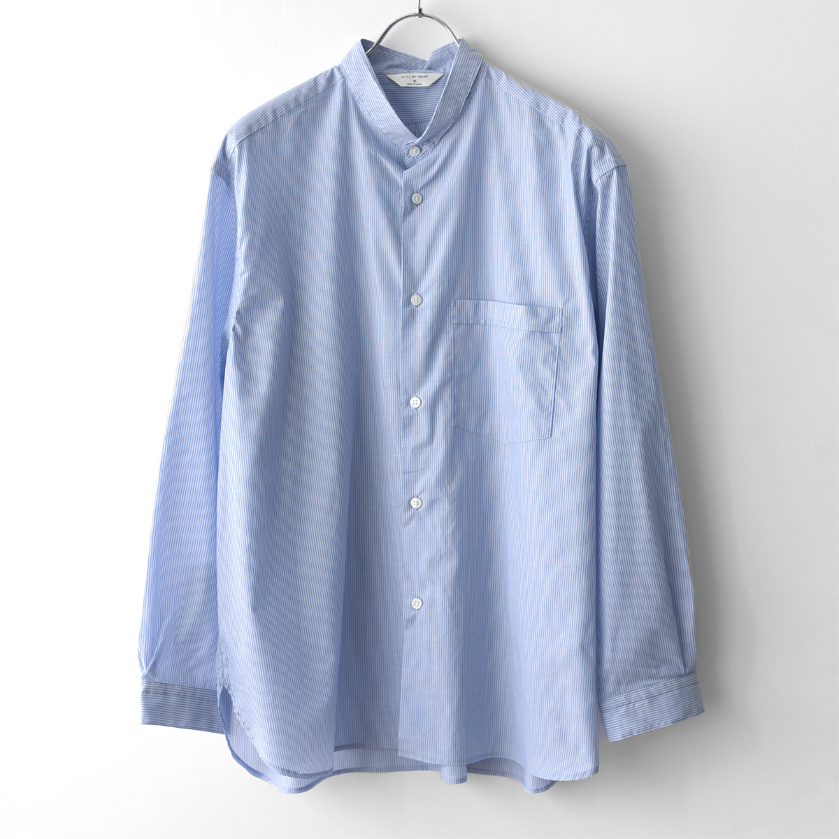 新品未使用＊タグ付き　STILL BY HAND ストライプシャツ STILL BY HAND （スティルバイハンド）SH08252 コットンブロード