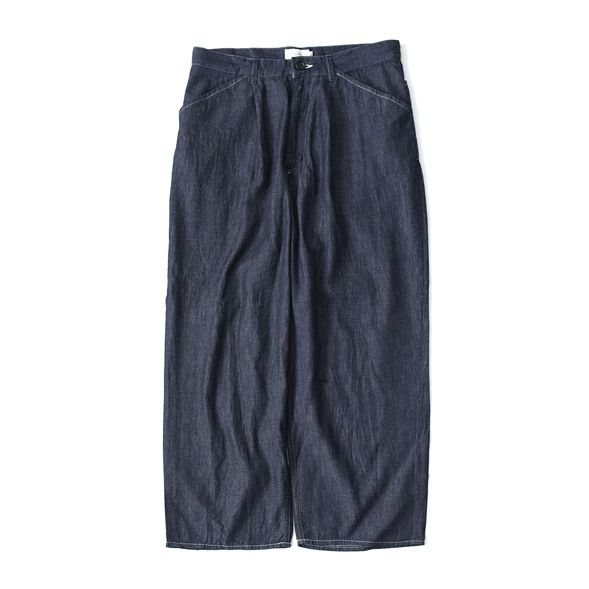 STILL BY HAND デニム　新作モデル 15oz セルビッチパイプドワイドストレートデニム | ボトムズ